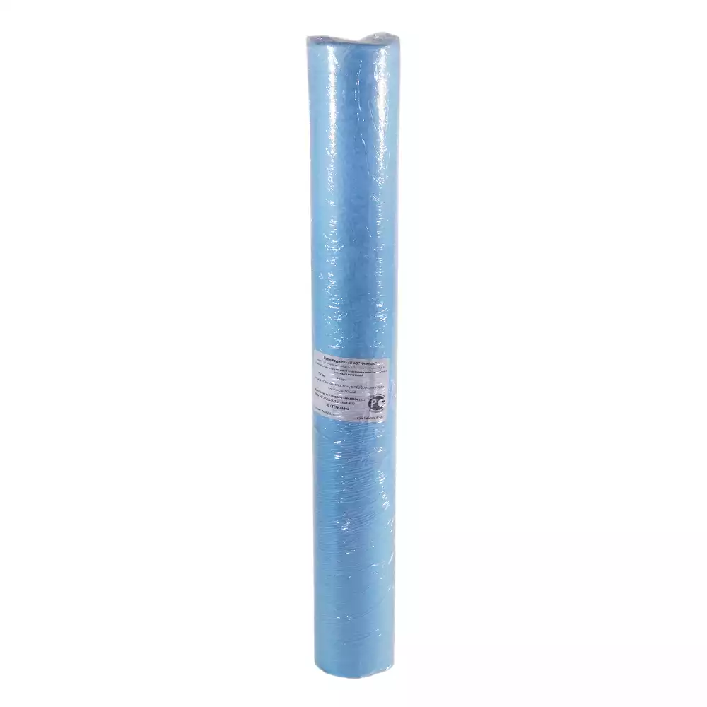 Рулон гигиенический, размер простыни 70см*80см, материал СМС 20г/м2, с перфорацией №100, голубой, с РУ