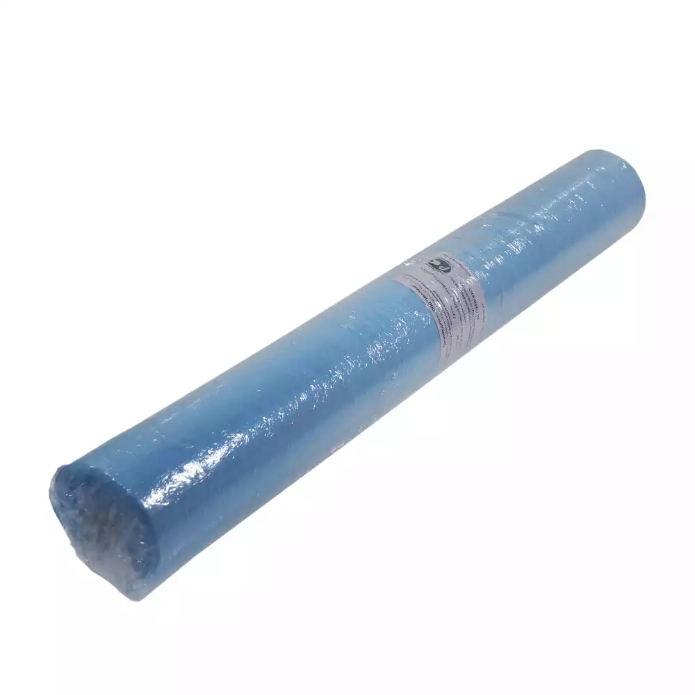 Рулон гигиенический, размер простыни 70см*80см, материал СМС 20г/м2, с перфорацией №100, голубой, с РУ