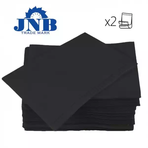 Салфетка-нагрудник 35*45см, цвет черный, бумага+полиэтилен, нестерильная