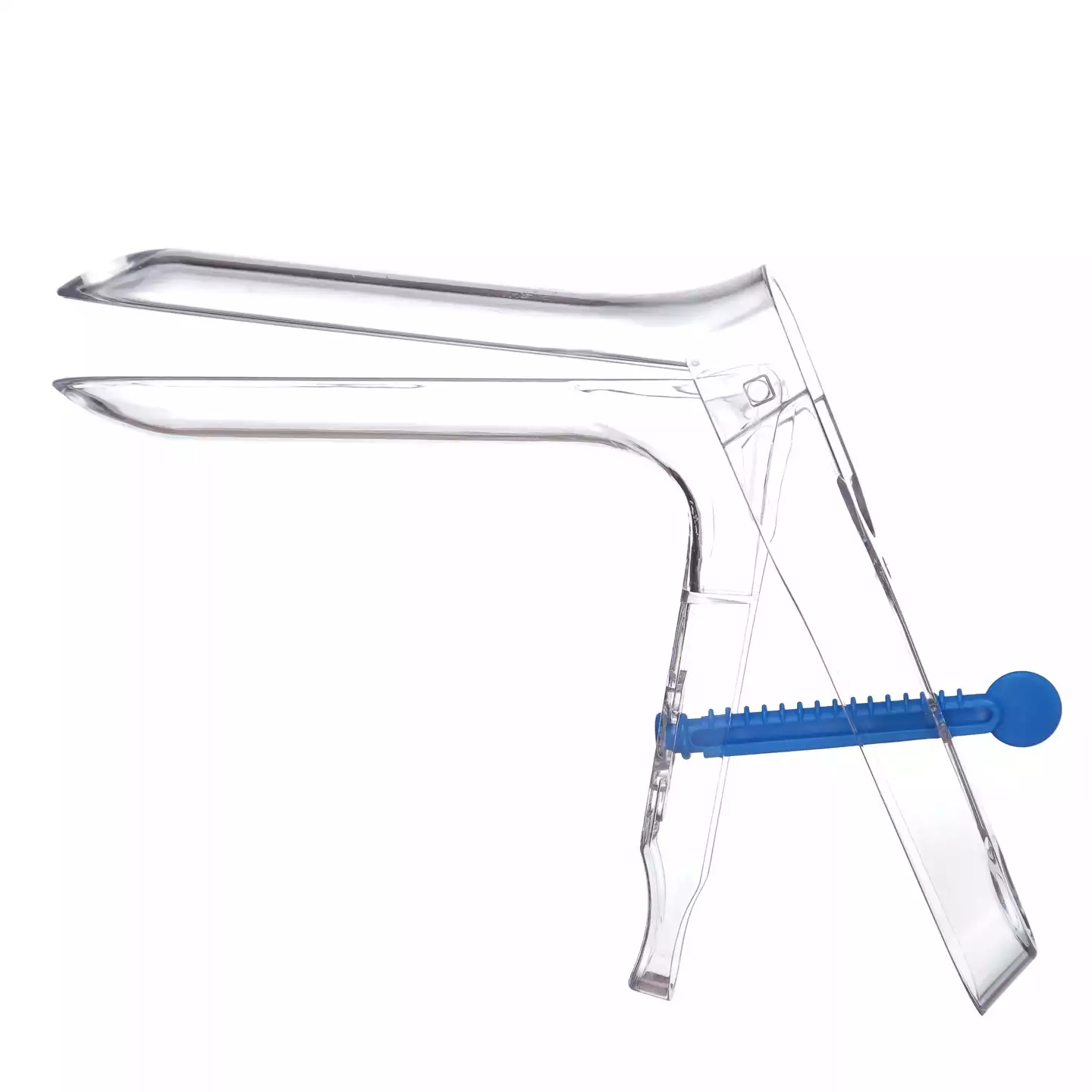 Зеркало гинекологическое по Куско, размер №2(М), с центральным поворотным фиксатором, прозрачное, одноразовое, стерильное