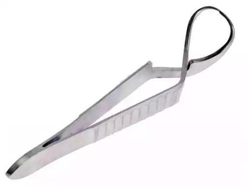 Зажим К-132П (цапка) для прикрепления операционного белья к коже, длина 90мм, хол.штам