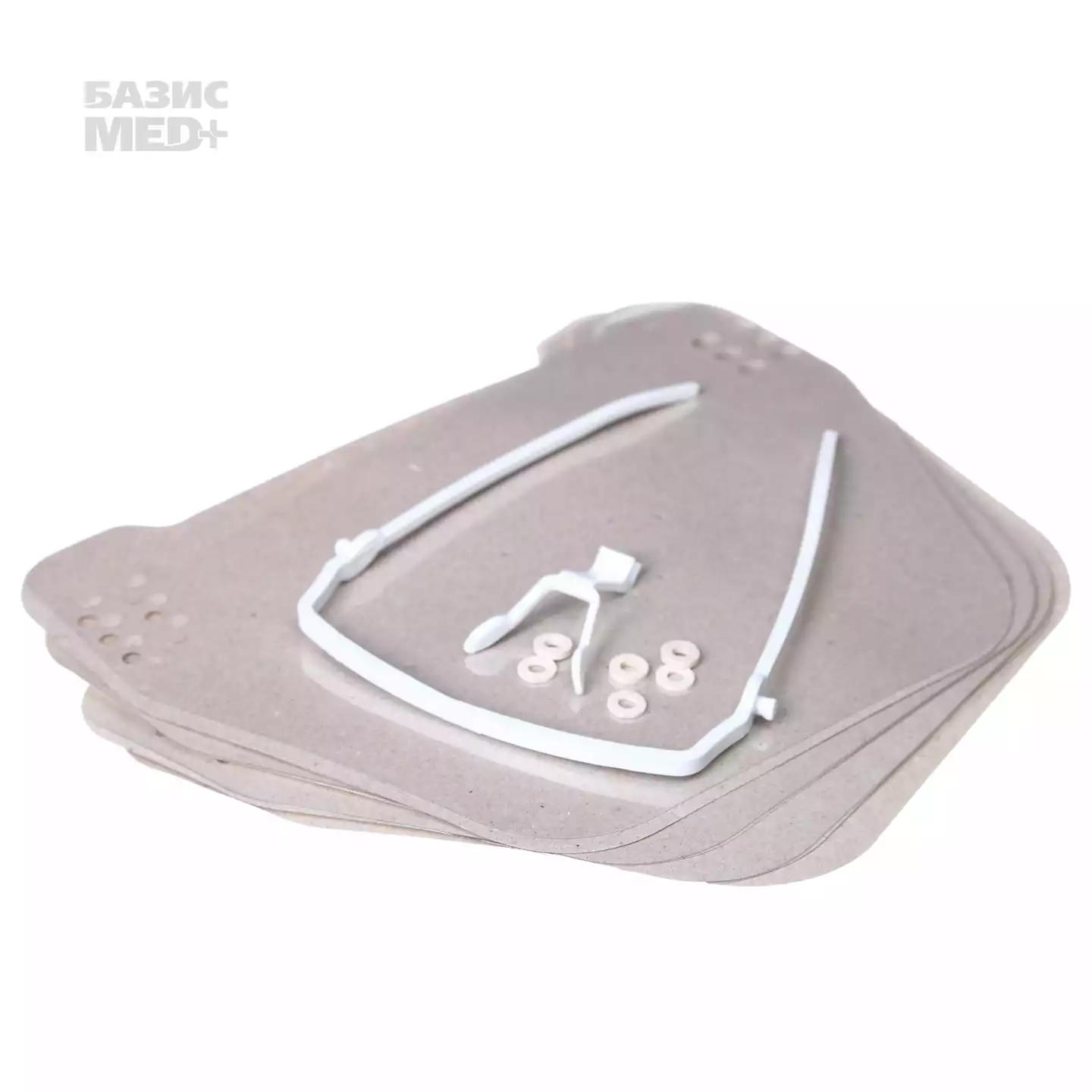 Экран (Маска) пластмассовый для защиты лица, с 5 щитками