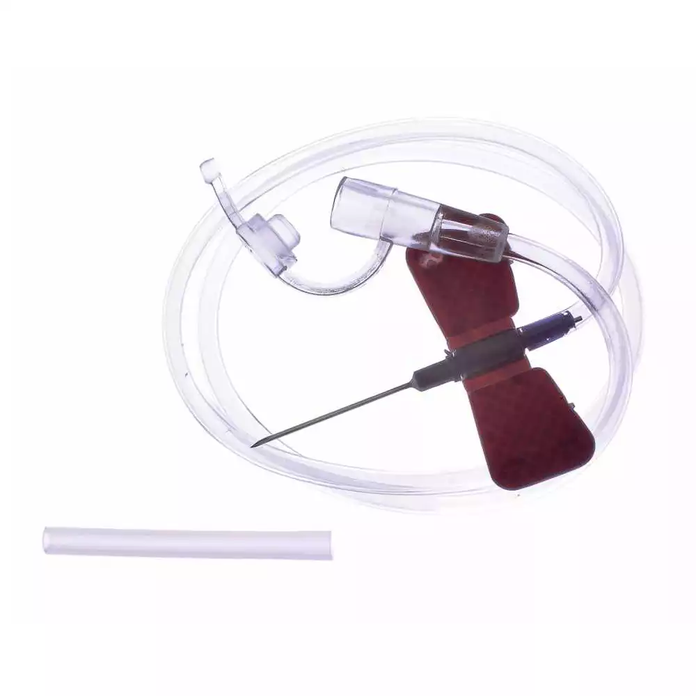 Игла - бабочка 26G (0,45*19мм) Луер Лок, стерильная, коричневая