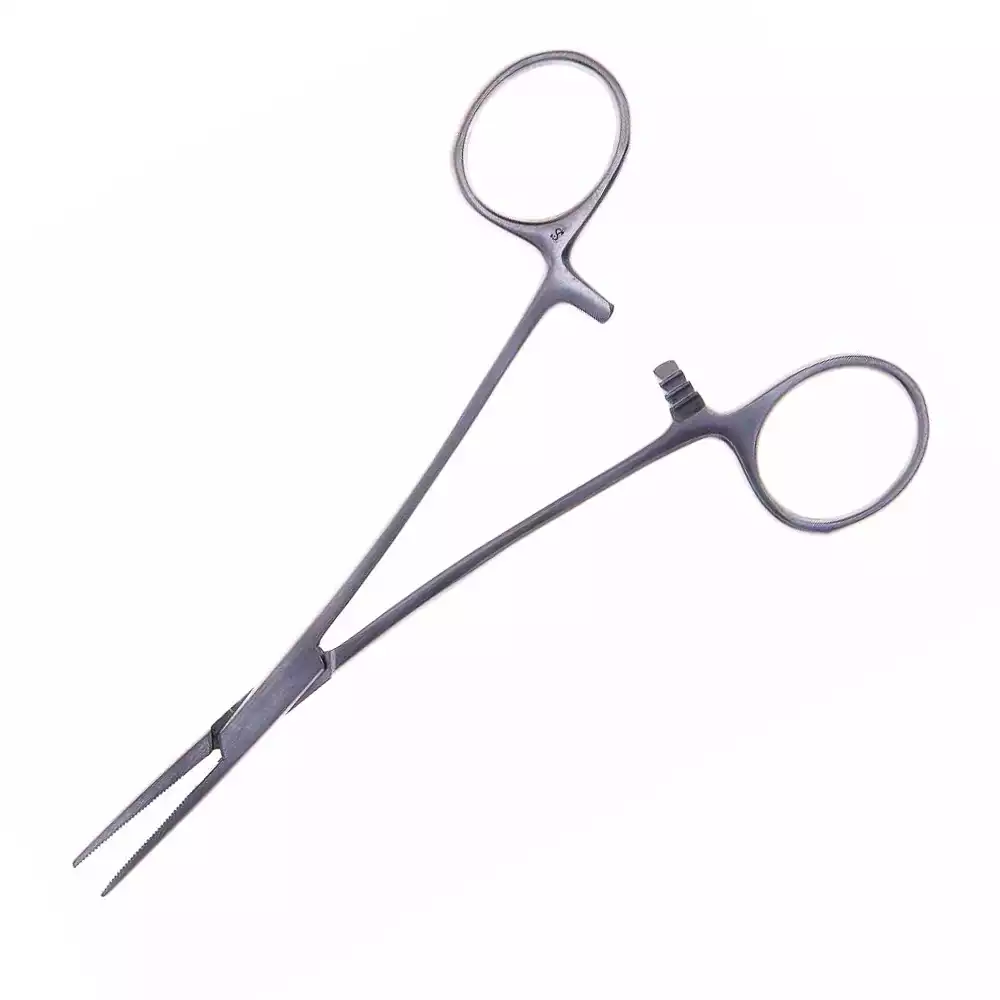 Зажим 17-302 кровоостанавливающий, тип Москит, прямой, длина 150мм, многоразовый, аналог З-62-1