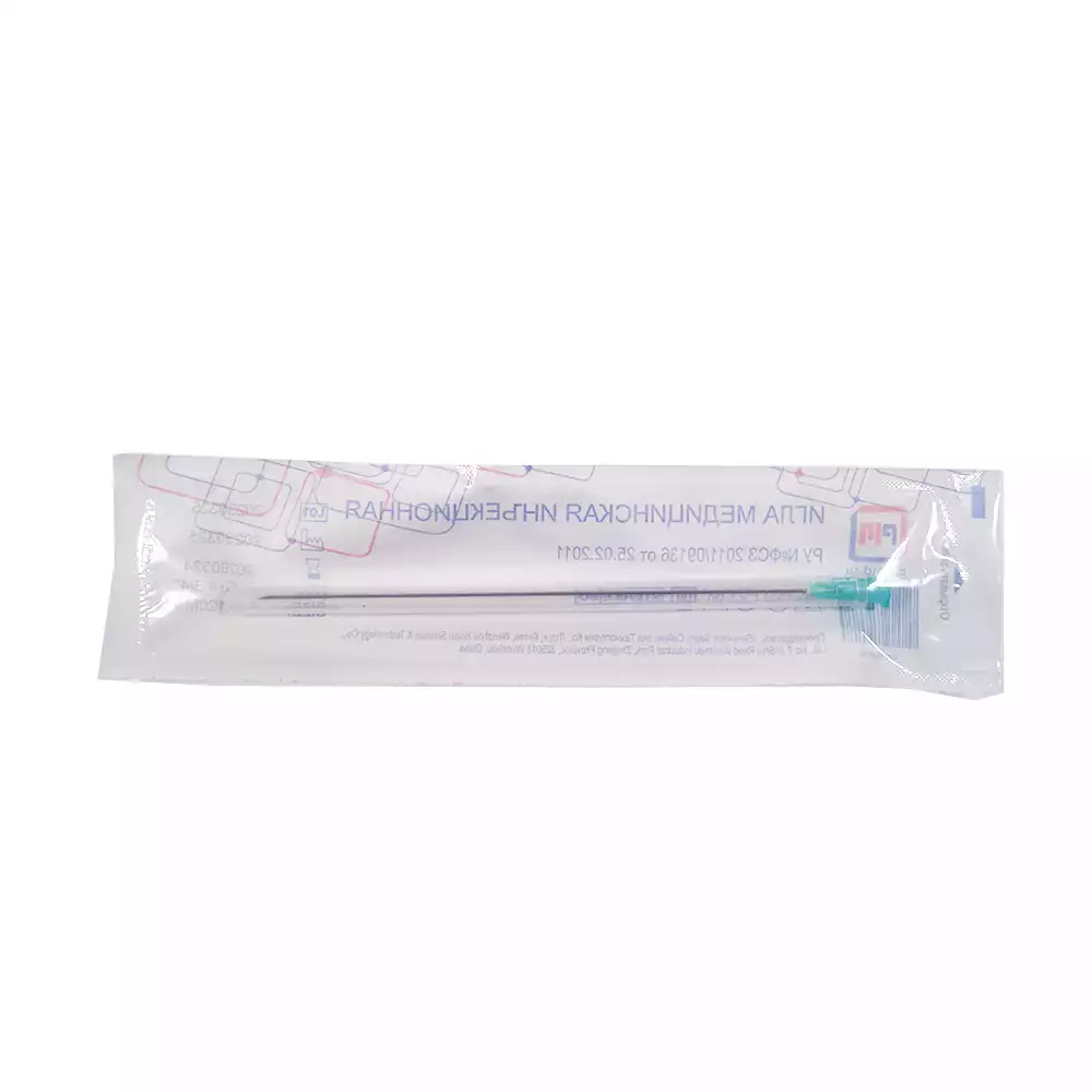 Игла инъекционная Paramed 21G (0,8*120мм), стерильная, зеленая
