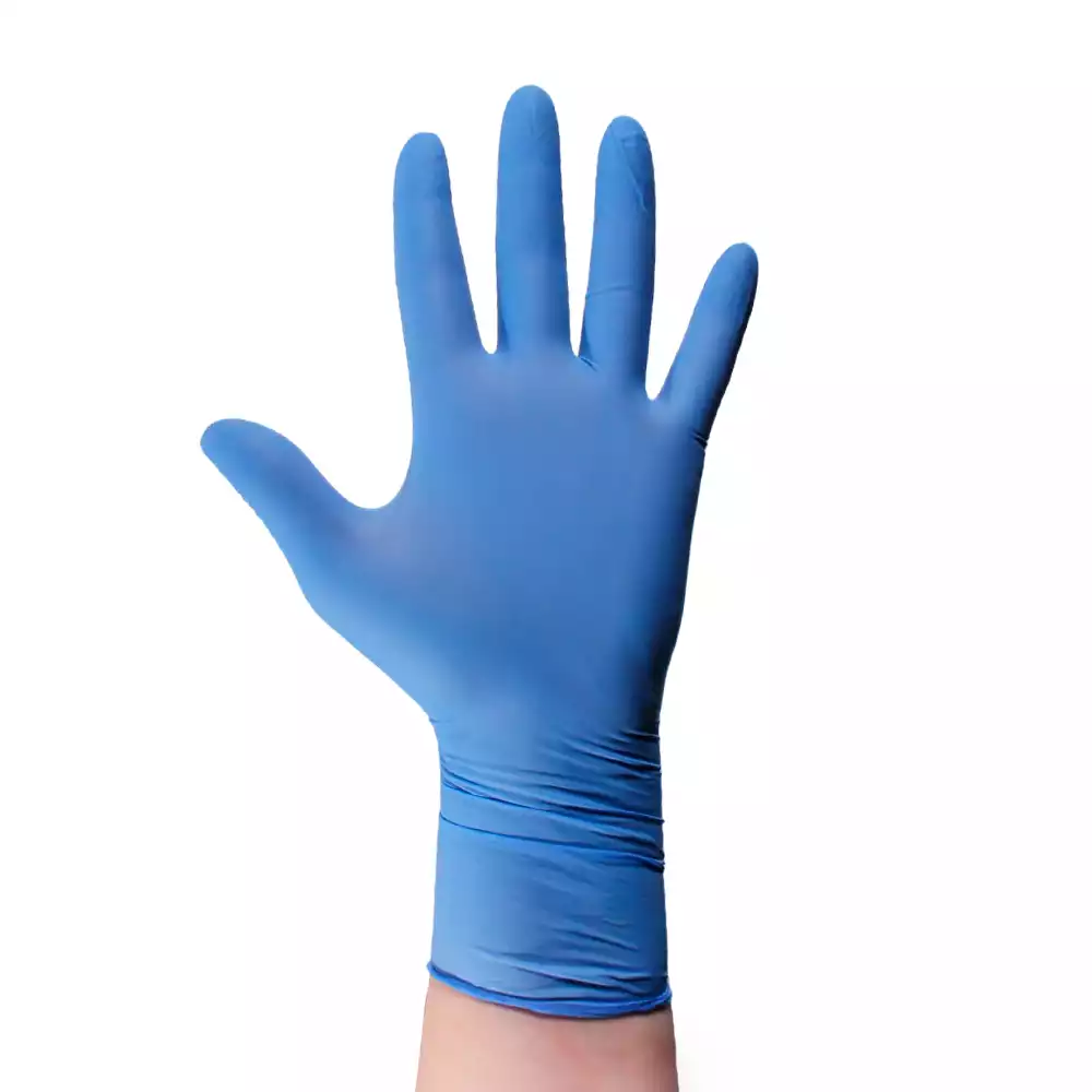 Перчатки IMS, размер XS, нитриловые, вес 7,0 г/пара, неопудренные, текстурированные на пальцах, цвет голубой, нестерильные, упаковка 100 пар