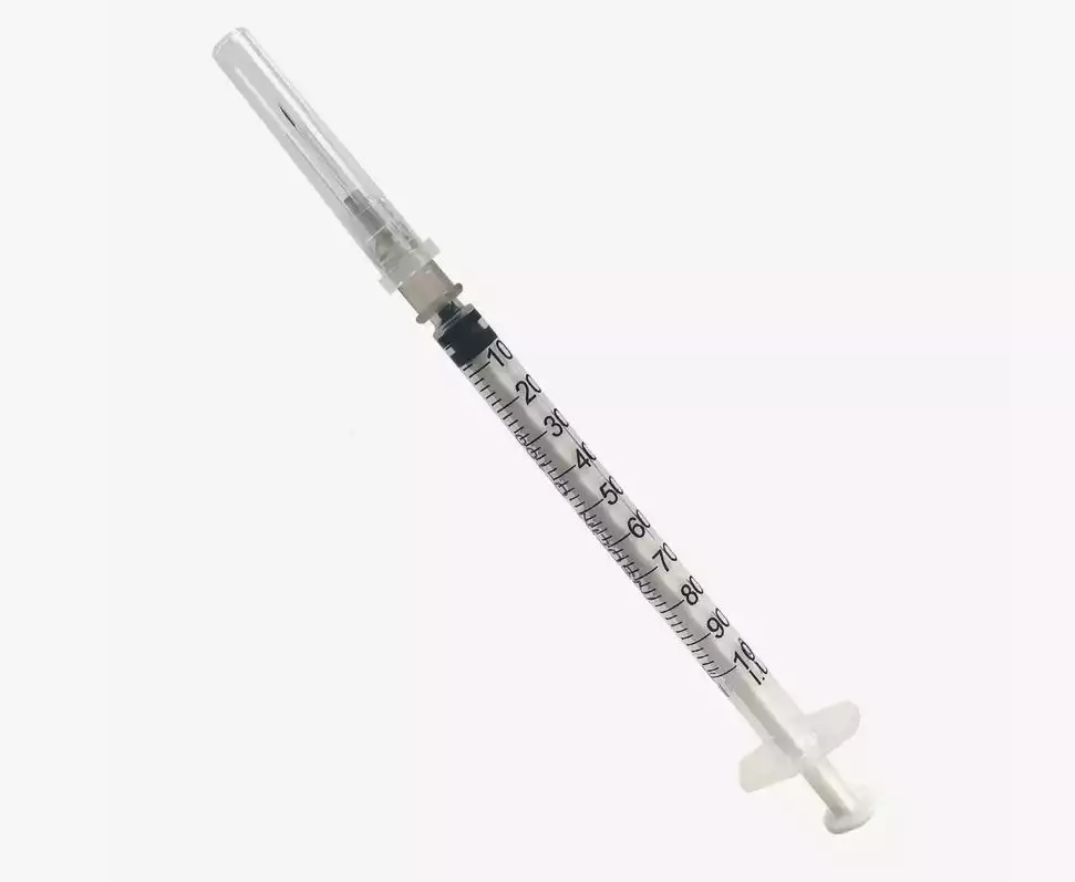 Шприц 1 мл 3-х комп. с иглой 27G 1/2" (0,40х13мм), инсулин U100 INEKTA