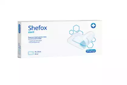 Повязка пластырного типа 10×25 см, 25 шт/упак, Shefox