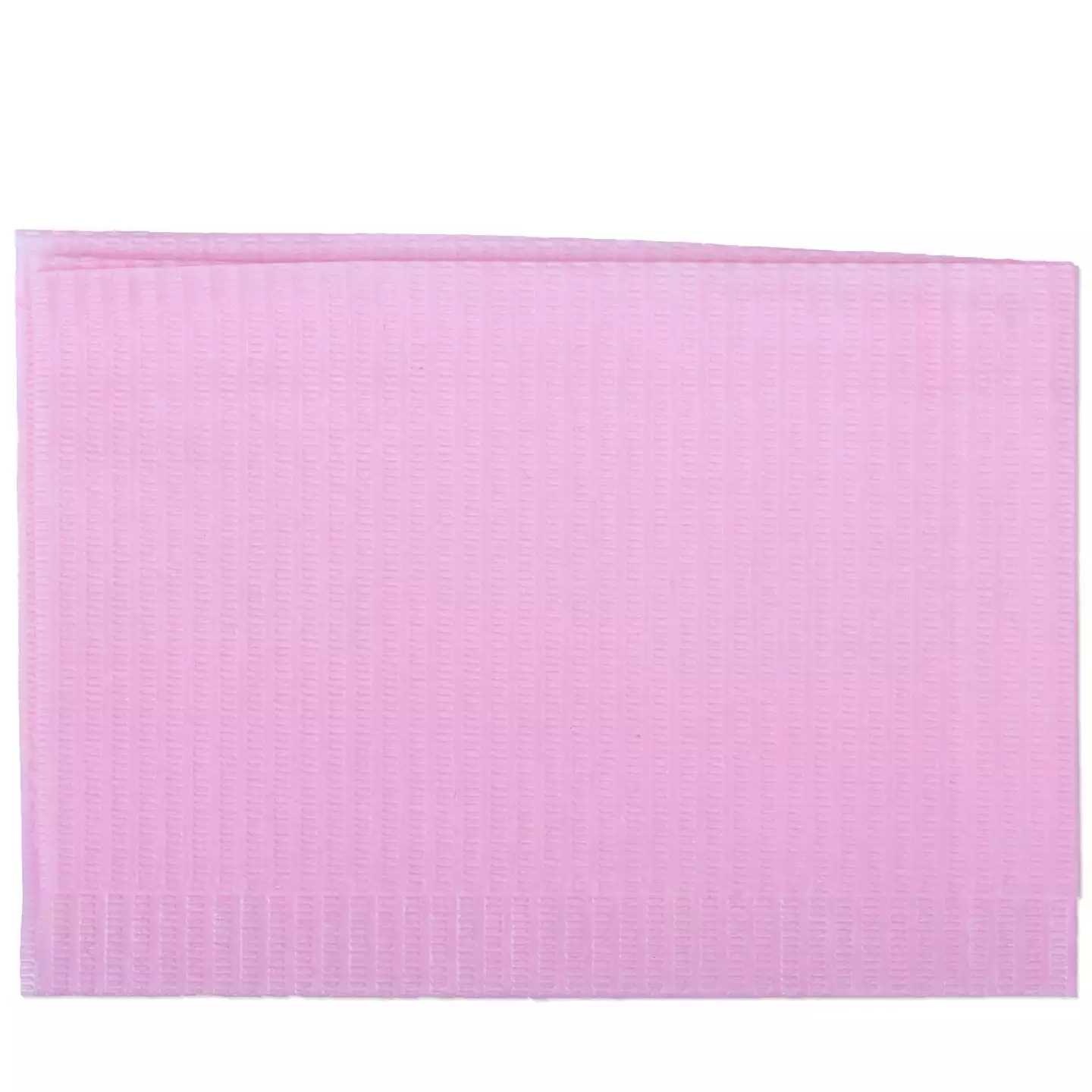 Салфетка-нагрудник Standart, размер 35*45см, 2-х слойные, бумага+полиэтилен, нестерильная, цвет розовый