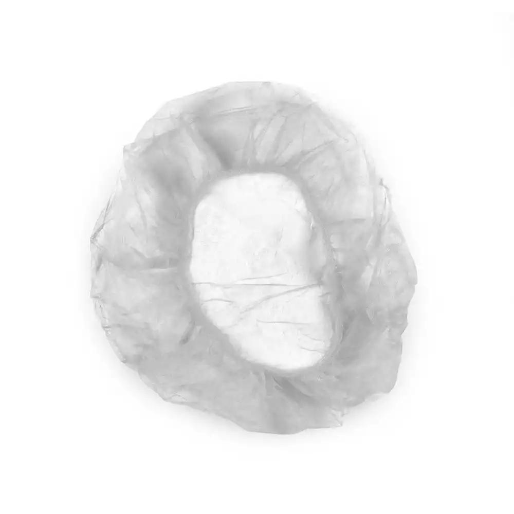 Шапочка-берет White Line №100, плоская, материал спанбонд 17г/м2, нестерильная, цвет белый