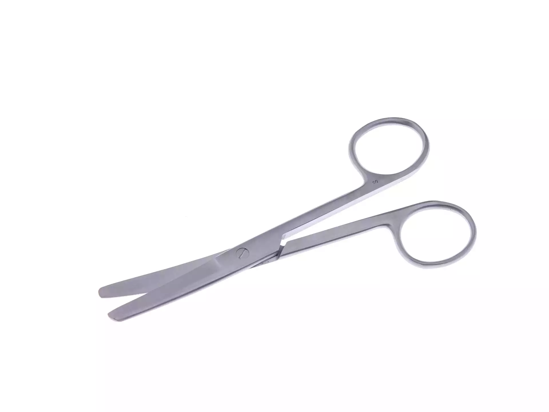 Ножницы 13-132 тупоконечные вертикально-изогнутые, длина 140мм, аналог Н-3П