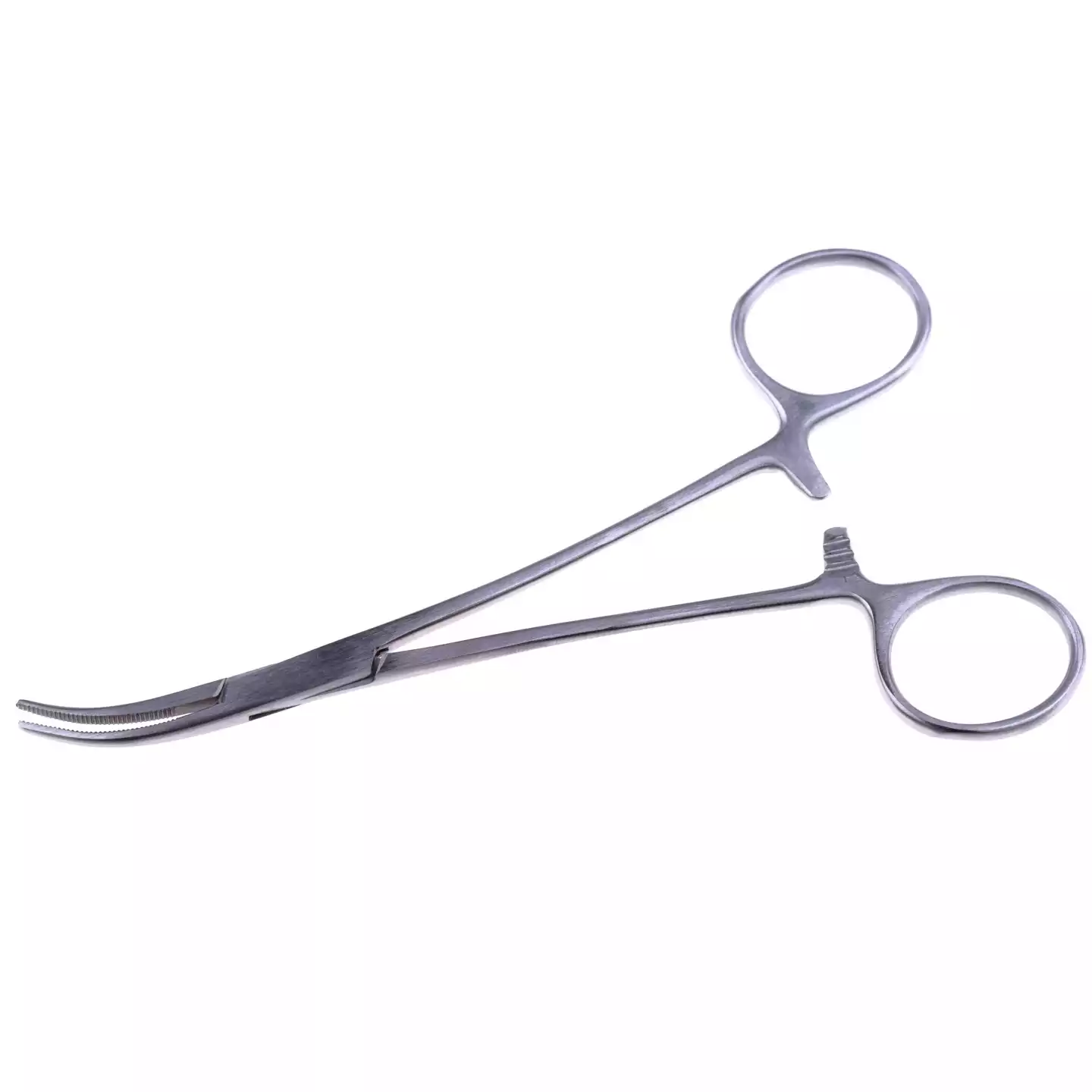 Зажим (17-312) кровоостанавливающий, тип Москит, изогнутый, длина 150мм, многоразовый, аналог З-62-4